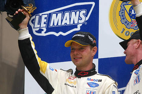 Jan Magnussen på podiet på Le Mans for fjerde år i træk.